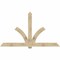 Ekena Millwork Redmond Rough Sawn Timber Gable Bracket, Douglas Fir, 96"W x 56"H x 2"D x 6"F, 14/12 Pitch GBW096X56X0206RED00RDF - alternate 1